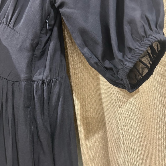 NWOT Women's Puff Elbow Sleeve Maxi A-Line Dress - Picture 5 of 6